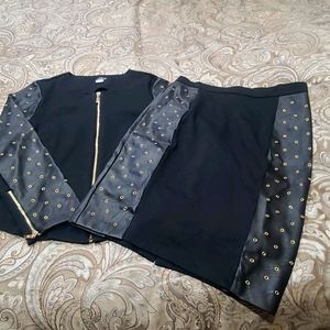 Size 14 Venus faux leather grommet suit